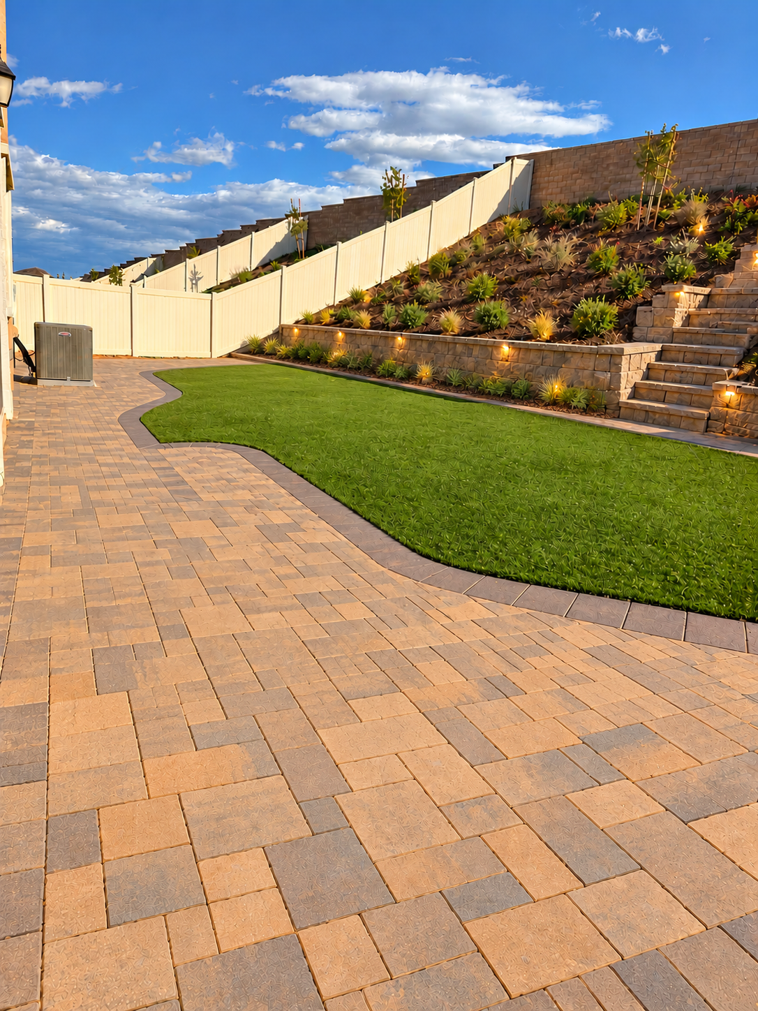 Finished LUJO Construction backyard after transformation